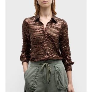 NWT LE SUPERBE Ex Express Shirt in Espresso, Small $ 498.00